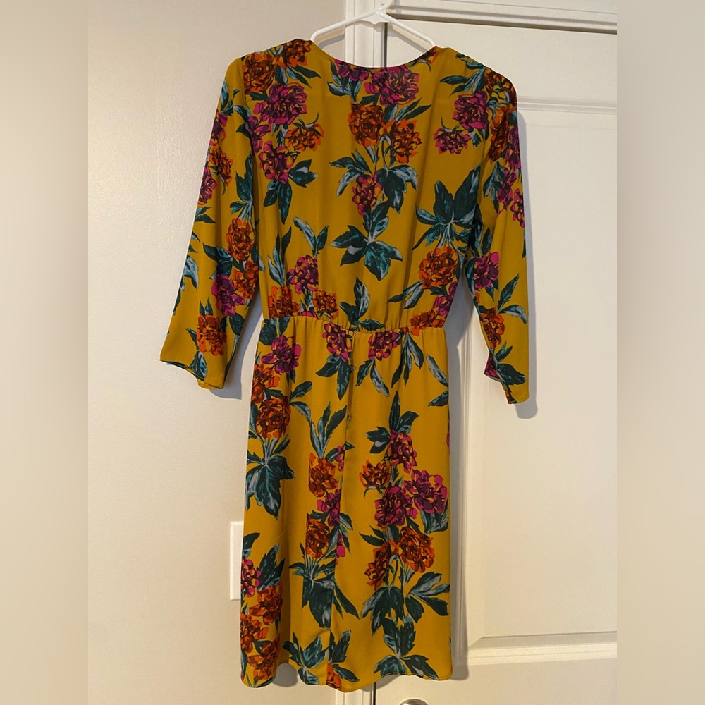 AKIRA Floral Patterned Long Sleeve Dress - Picture 3 of 5